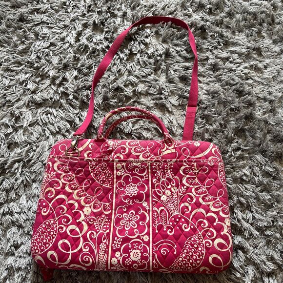 Vera Bradley Twirly Birds Pink Hardshell Laptop Case - Picture 1 of 16